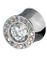 Shade Rainbow Circle - Piercing Plug med Hvide og Flerfarvede Sten