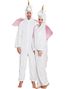 Unicorn Unisex Kostume i Plys med Hætte