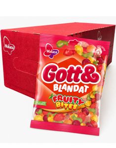 36 stk Gott & Blandat Fruity Bites - Hel Eske 4,68 kg