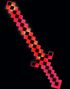 Minecraft Inspirert Pixel Sverd med LED Lys i Assorterte Farger - 62 cm