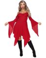 Rød Off Shoulder kostume kjole til kvinder
