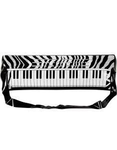 Zebramønstret Oppusteligt Keyboard Piano - 57 cm