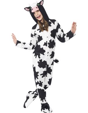 Ko Kostume til Børn med Hætte