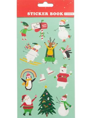 Klistremerkehefte med over 70 stk Forskjellige Julemotiver 