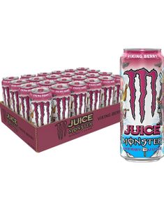 24 stk Monster Energy Viking Berry 473 ml (USA Import) - Hel Pakke