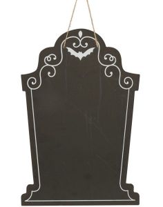 Svart Halloween Tavle med Kritt 90x180 cm
