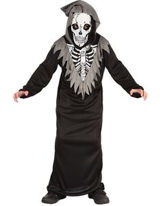 Uhyggeligt Skelet Børnekostume