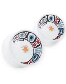 Turkish Moon - Hvid Piercing Plug