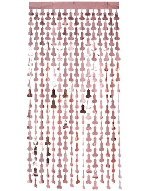 Rose Gold - Penis Folie Gardin Backdrop/Bakgrunn 190x91 cm