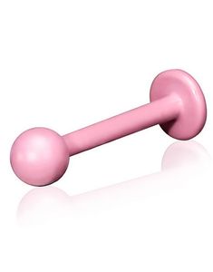 Lys Rosa Labret med Rund Kugle - 1.2 x 8 mm