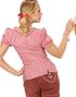 Rød og Hvid Ternet Oktoberfestskjorte til Damer