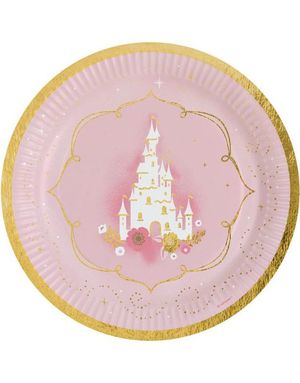 8 stk Happy Princess for a Day Tallerkener 23 cm