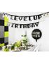 Svart Gamer Party "Game Over" Rund Folieballong 45 cm
