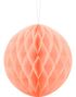Ferskenfarget Honeycomb Ball 20 cm