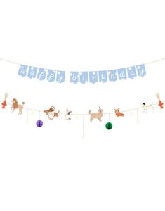 Happy Birthday Girlander Hunder 2.1 meter - Dogs Party
