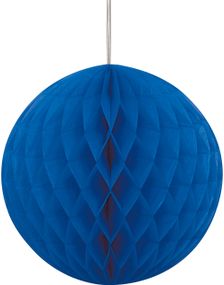 1 stk Royal Blå Honeycomb Ball 20 cm