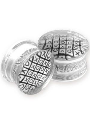 XOXO - Gennemsigtige Piercing Plug