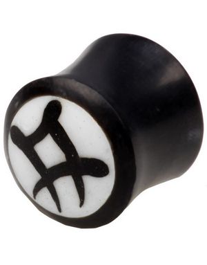 Chinese Horn Tribal - Organisk Piercing Plug
