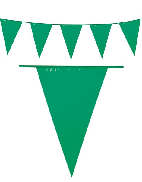 10 Meter Banner med Grønne Vimpel Flag