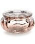 4 stk Runde Rosegullfargede Telysholdere - 6x3 cm