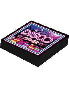 12 stk Servietter 33x33 cm - Disco Fever