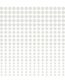 440 stk - Selvklebende Perler i Fire Forskjellige Størrelser