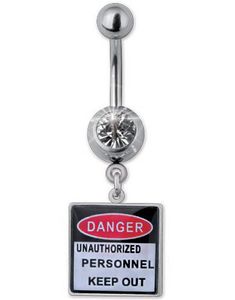 Danger Navlepiercing