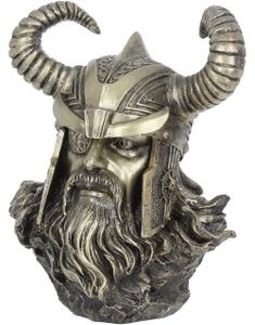 Odin Byste - Bronzefarvet Figur 21 cm