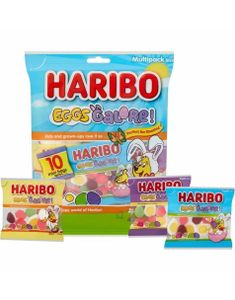 Haribo Eggs Galore - Pose med Forskjellige Vingummi og Skum Egg 160 gram