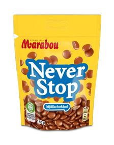Marabou Never Stop Melkesjokolade Pose 150g
