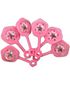 6 stk Rosa Rangler 6,5 cm