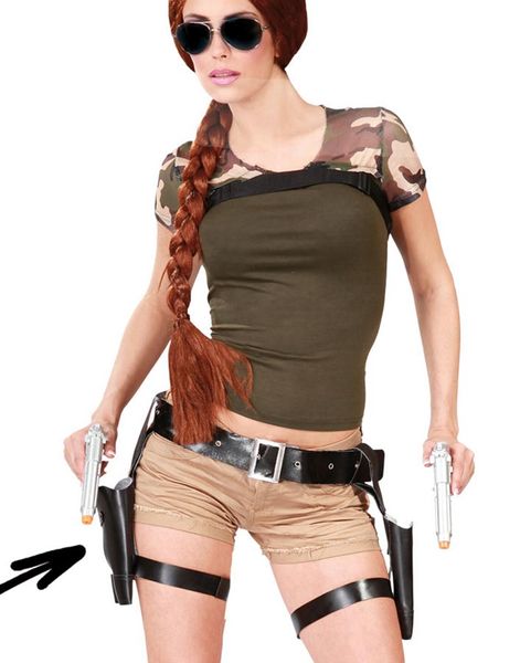 Lara Croft inspireret Pistolhylstre og Pistoler