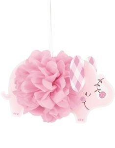 Baby Pink Elephant - Honeycomb 23 cm