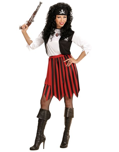 Piratkostume til Dame 3 Dele