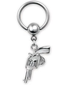 Steel Hanging Gun BCR Piercing - Strl 1.6 x 10 mm