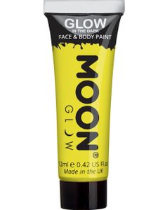 Gul Glow in the Dark Ansigts- og Kropsmaling 12 ml