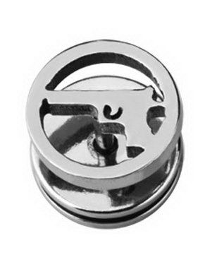 Fake Piercing med Pistol