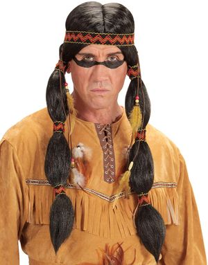 Indianerparyk til Mænd med Hårbånd