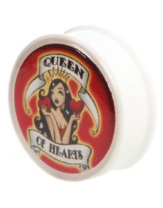 Donna Pinup Girl - Hvid Piercing Plug