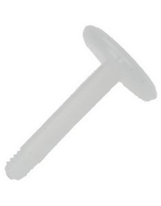 Labret Bioplast Stang i Hvid til 1,2 mm Kugle