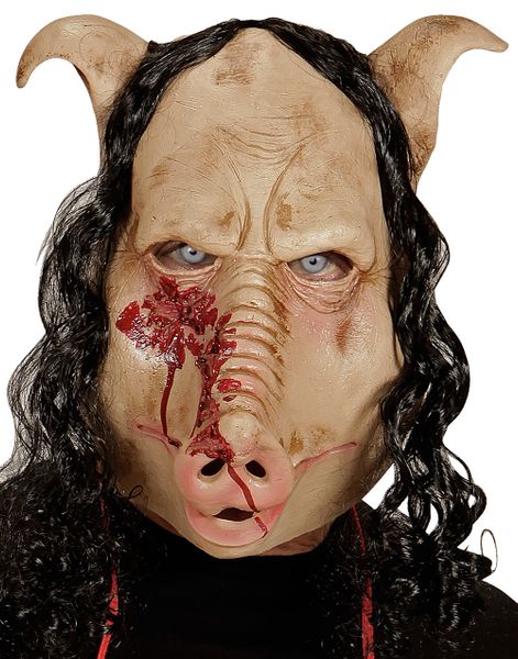 Saw Inspireret Grisemaske med Hår
