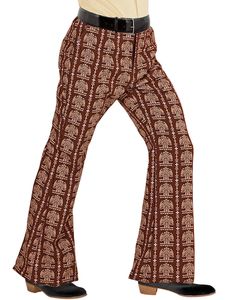 70’er Retro Damask kostumebukser til Herre