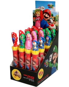 24 stk Super Mario Stempel Tube Jellies - Assorterte Motiver - Hel Eske