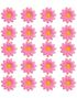 20 stk Rosa Dekorasjonsblomster