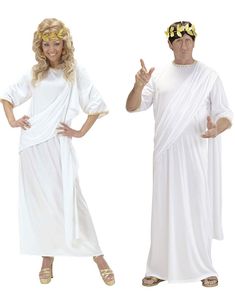 Græsk Toga Unisex Kostume