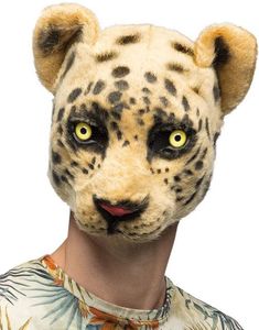 Leopard Plysjmaske