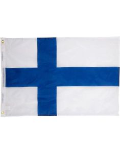 Stort Finsk Flagg 60x90 cm