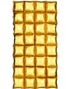 Gullfarget Waffle Folie Ballong for Backdrop/Bakgrunn 55 cm x 110 cm
