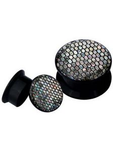 Reptile Skin - Sort Akryl Plug