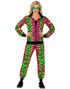 UV Glow Neonfarget Grilldress til Voksen med Striper